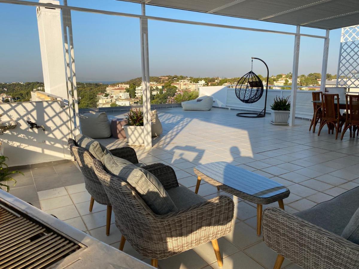 Villasonboard Vouliagmeni Penthouse Veranda Sea-View & Beach Athene Buitenkant foto