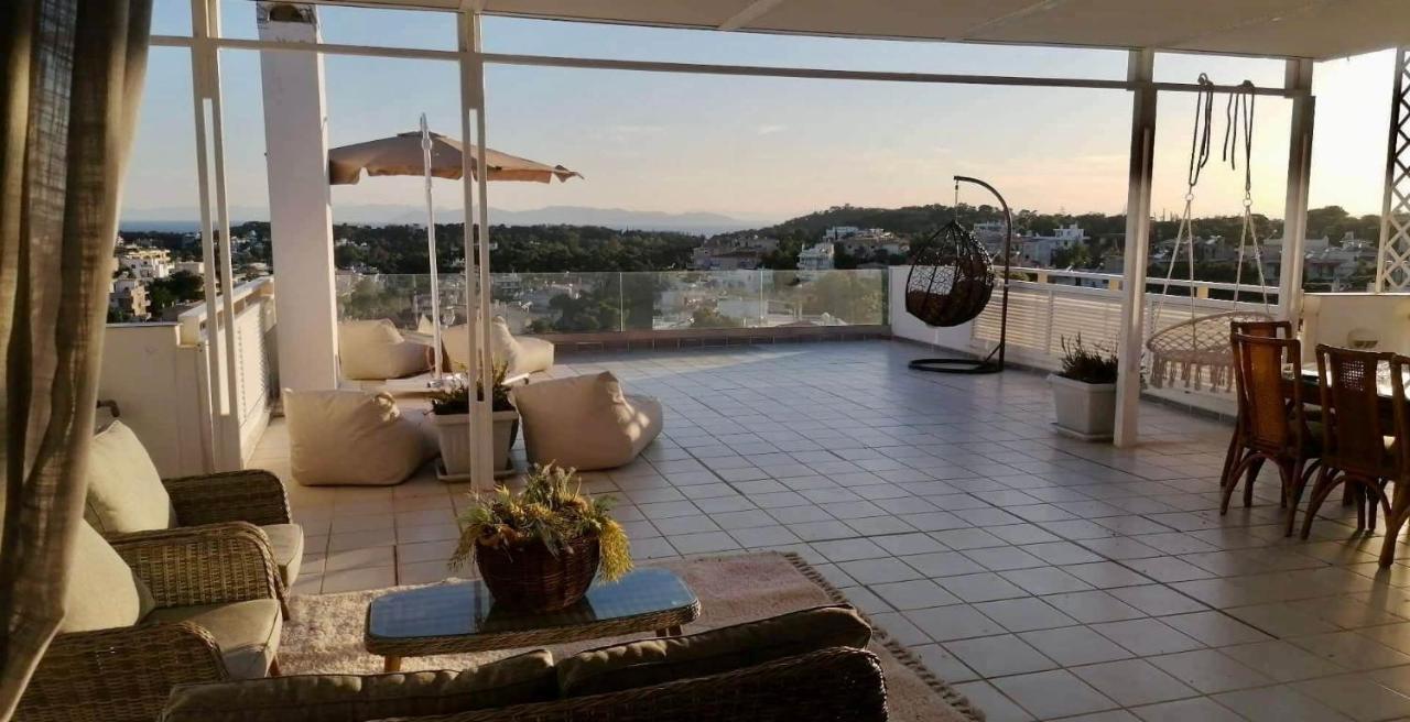 Villasonboard Vouliagmeni Penthouse Veranda Sea-View & Beach Athene Buitenkant foto