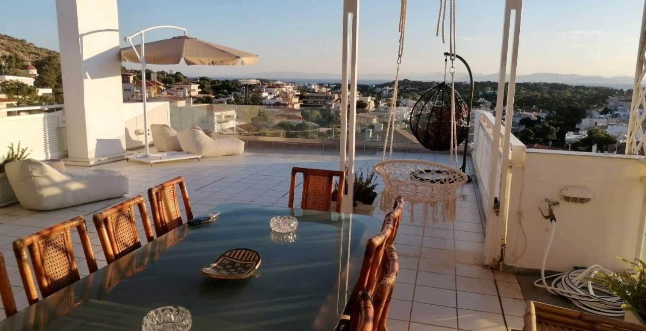 Villasonboard Vouliagmeni Penthouse Veranda Sea-View & Beach Athene Buitenkant foto